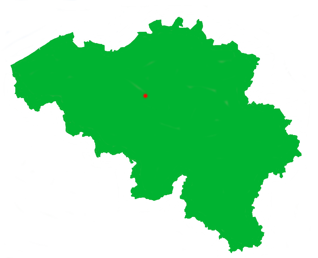 Mapa de Bruselas dentro de Bégica. consejos para viajar a Bruselas.