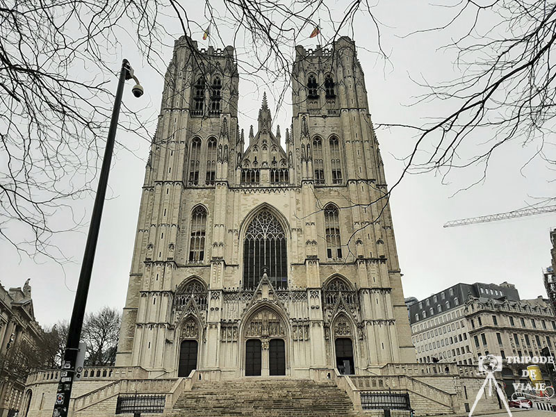 Fachada Catedral de Bruselas y Santa Gúdula de Bruselas