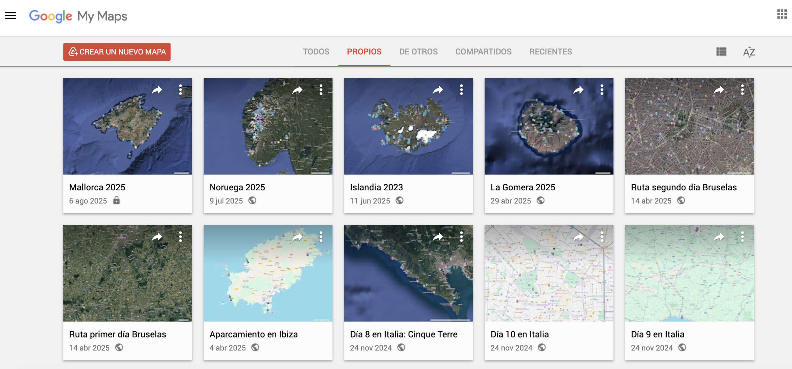 Google My Maps, cómo organizar un viaje por libre